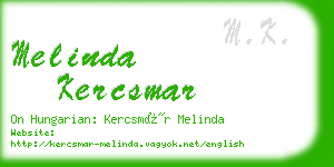 melinda kercsmar business card